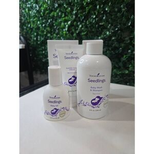 Set of Young Living Seedlings baby care products new in box